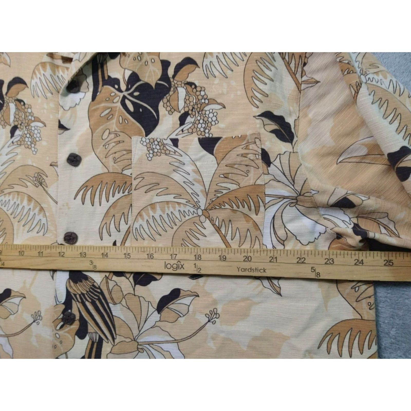 Tommy Bahama Tommy Bahama Shirt Mens Large Silk Floral Hawaiian Button Up Short Sleeve Shirt Size US L / EU 52-54 / 3 - 4 Thumbnail
