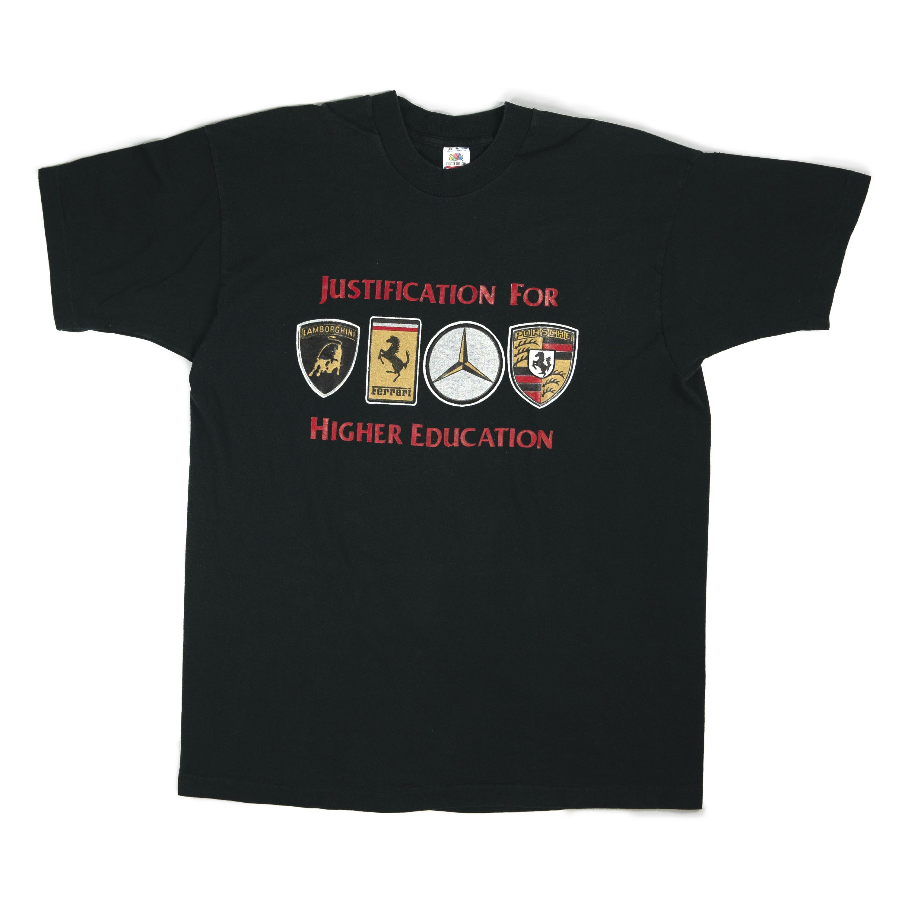 Ferrari Vintage 1990's Justification for Education Tee Shirt Size US XL / EU 56 / 4 - 1 Thumbnail