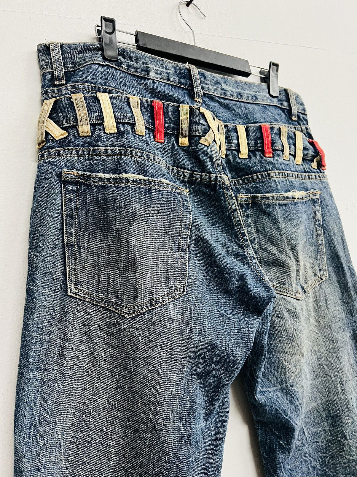 If Six Was Nine × Japanese Brand × Le Grande Bleu (L.G.B.) Japanese Brand Jungle Storm Double Waist Denim Size US 35 - 12 Thumbnail