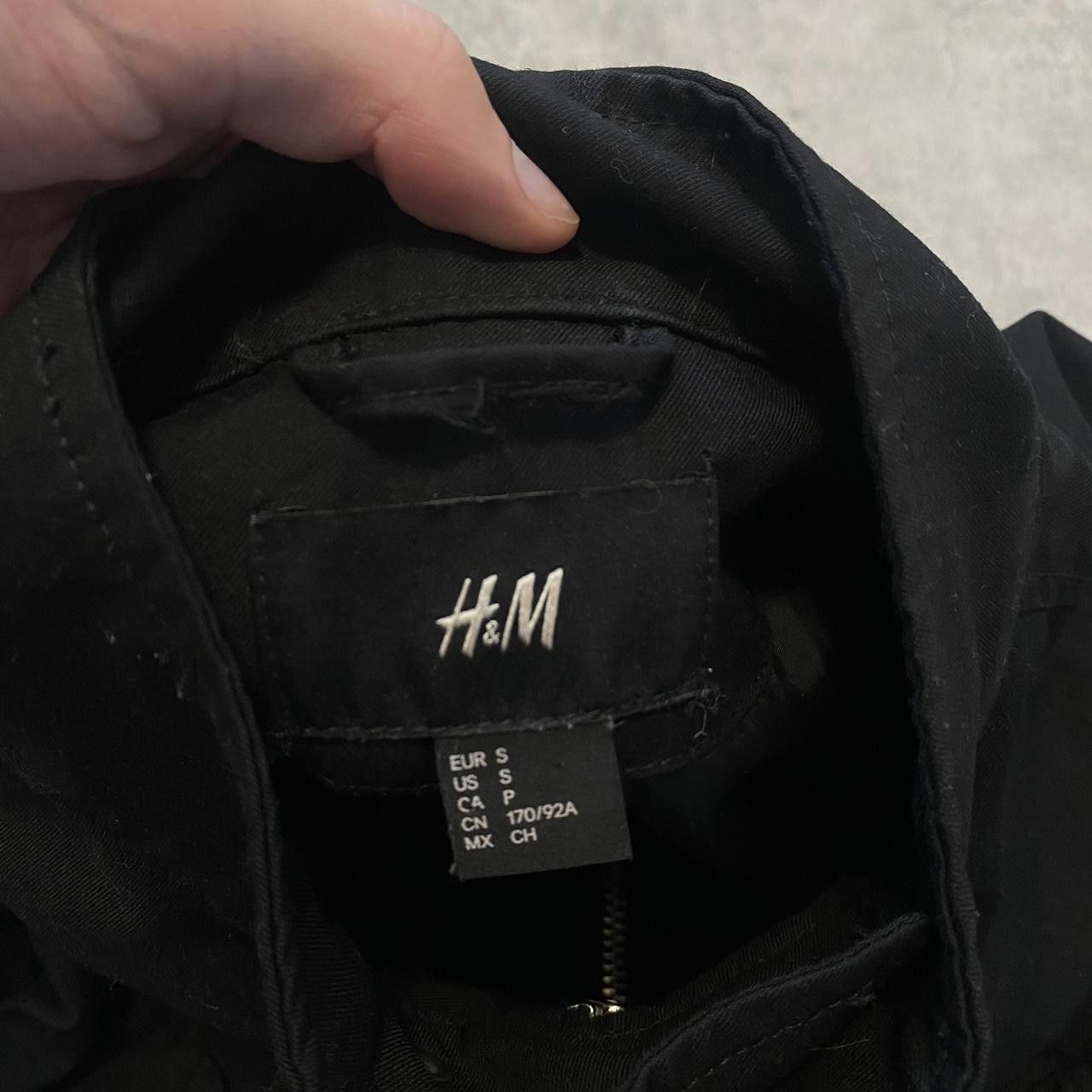 H&M Black bomber jacket Boxy Vintage y2k H&M rap hip hop Size US S / EU 44-46 / 1 - 4 Thumbnail