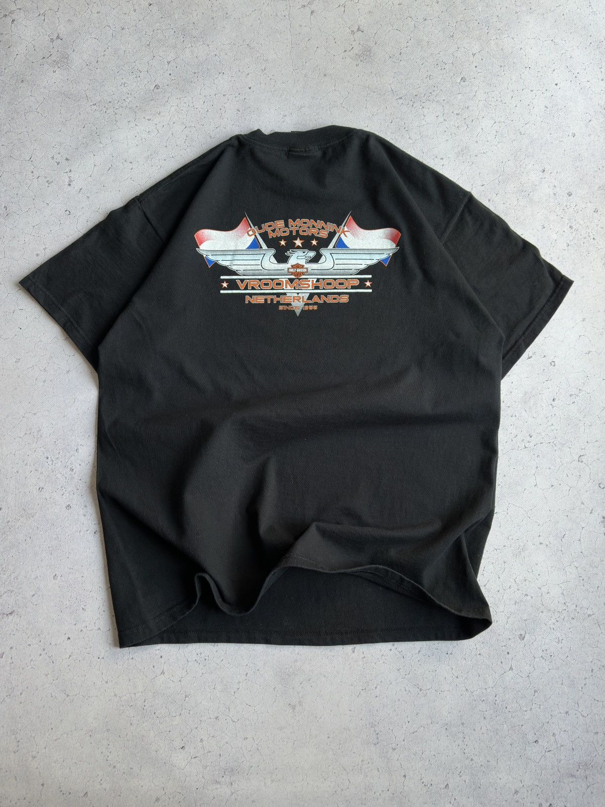 Harley Davidson Vintage 90s Harley Davidson Netherlands Tee Size US XL / EU 56 / 4 - 2 Thumbnail