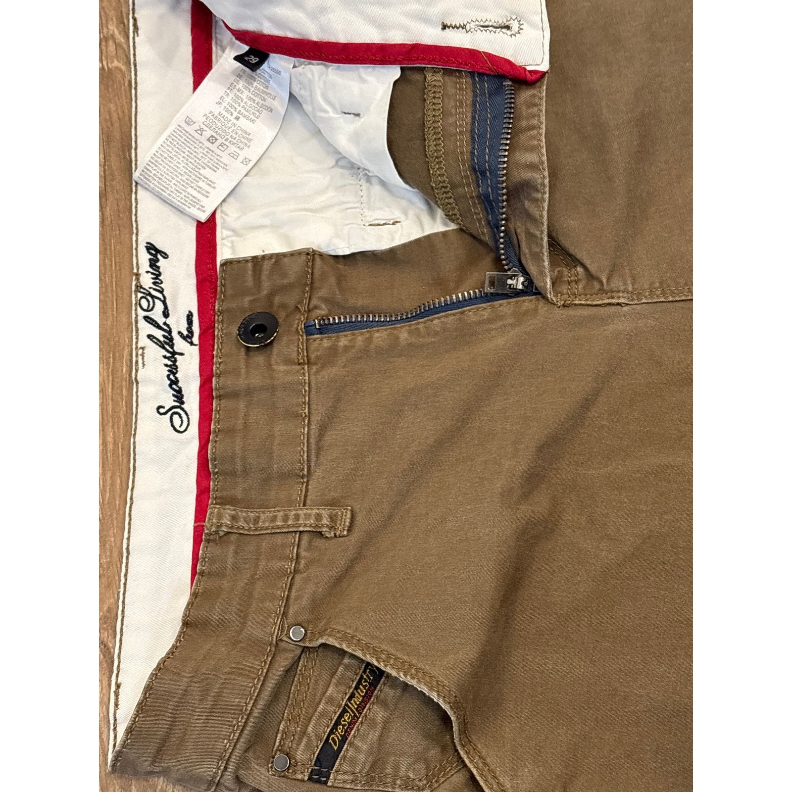 Diesel “Successful living” from Diesel Industry Denim Tan sz 29 Size US 29 - 2 Thumbnail
