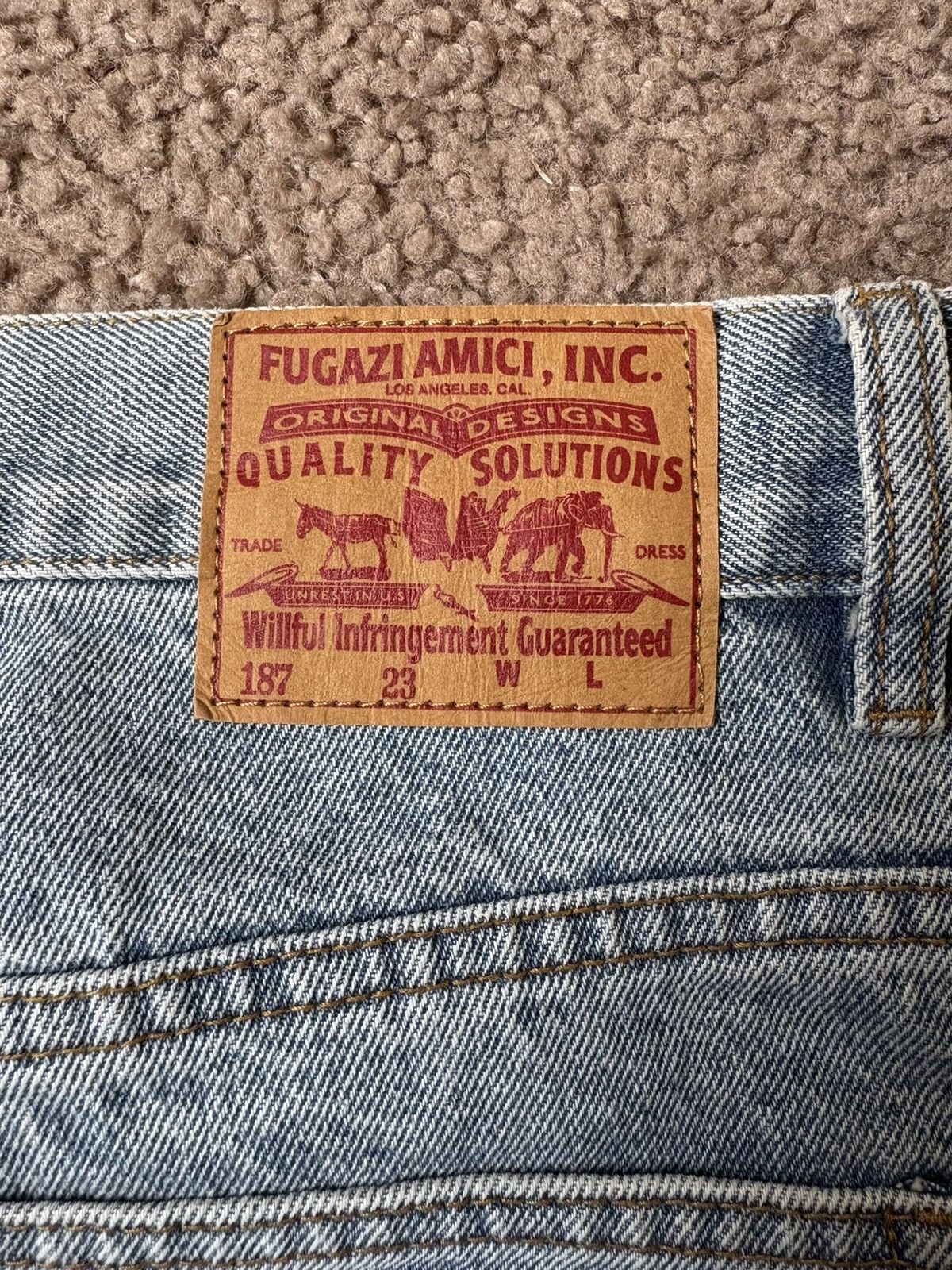 Fugazi FUGAZI CHAIN SPLATTER JEANS LIGHT WASHED Size US 34 / EU 50 - 5 Thumbnail