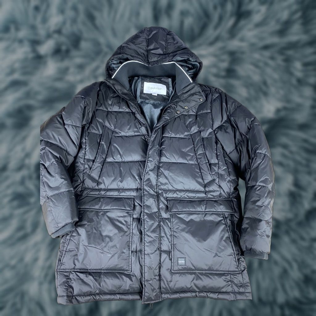 Calvin Klein Calvin Klein Hoodie Mens 2XL Black Puffer Jacket Coat Back Logo Size US XXL / EU 58 / 5 - 1 Thumbnail
