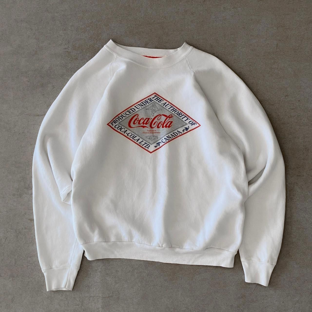 image of 1990S Coca Cola Sweater - S in White, Men's (Size Small)