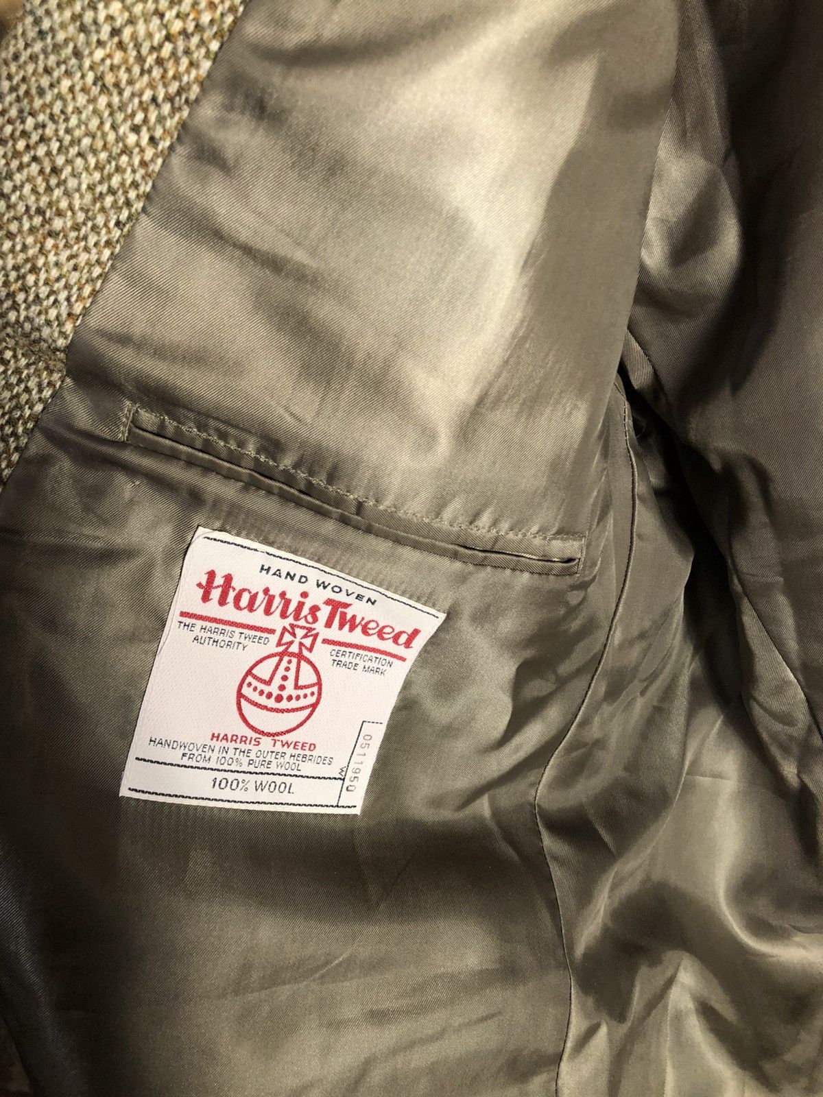 Harris Tweed × Vintage VERY RARE HARRIS TWEED DESIGNER BLAZER CASUAL ENGLAND 90s Size 46R - 6 Thumbnail