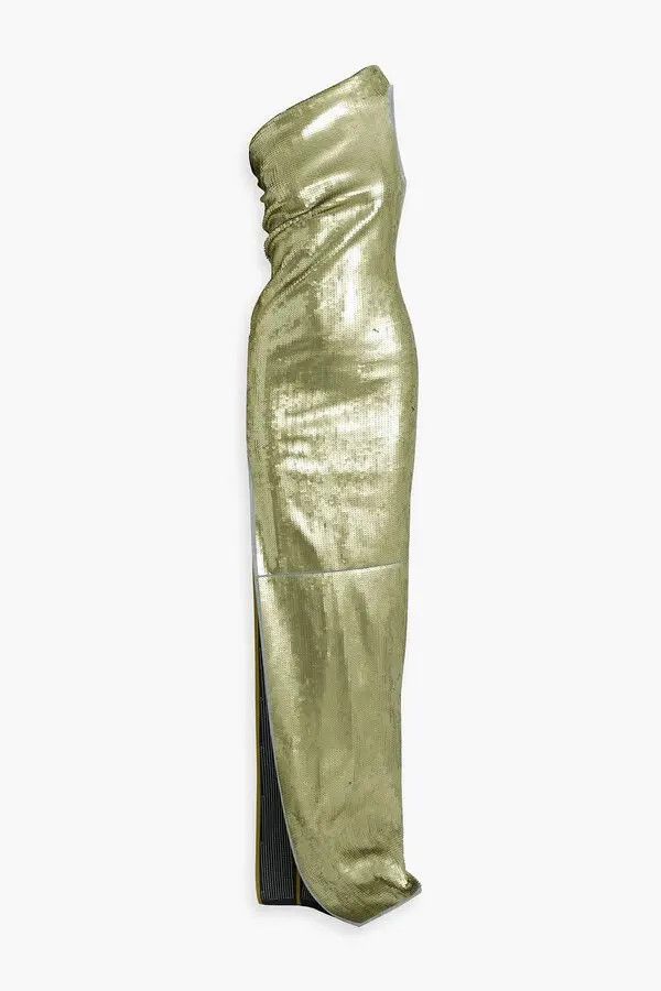 Rick Owens o1y0126 Denim Maxi Dress in Sage Green Size XS / US 0-2 / IT 36-38 - 1 Thumbnail