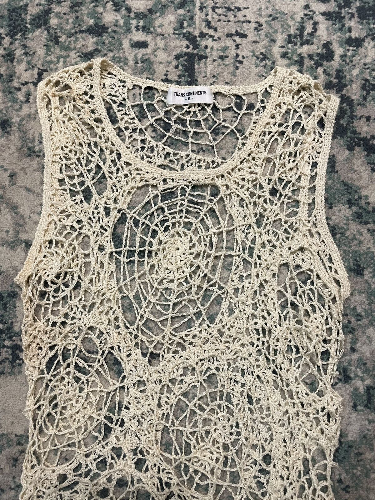 If Six Was Nine 1990 Trans Continents 0 Web Spider Knitted Sleeveless Size US S / EU 44-46 / 1 - 13 Thumbnail