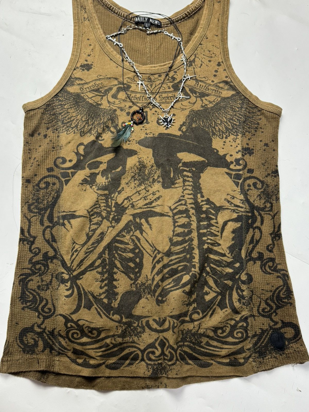 5351 POUR LES HOMMES Tanktop Skulls Japanese DailyNews Goa Lgb Styled Size US L / EU 52-54 / 3 - 2 Thumbnail