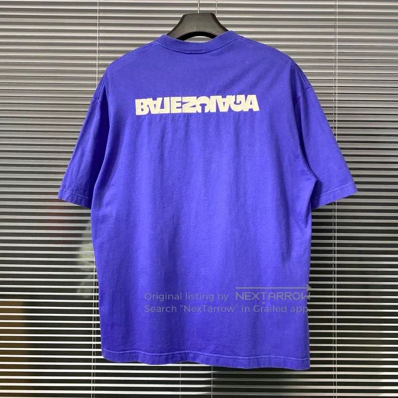 Balenciaga Balenciaga Short sleeve T-shirt with reverse embroidery le Size US M / EU 48-50 / 2 - 2 Thumbnail