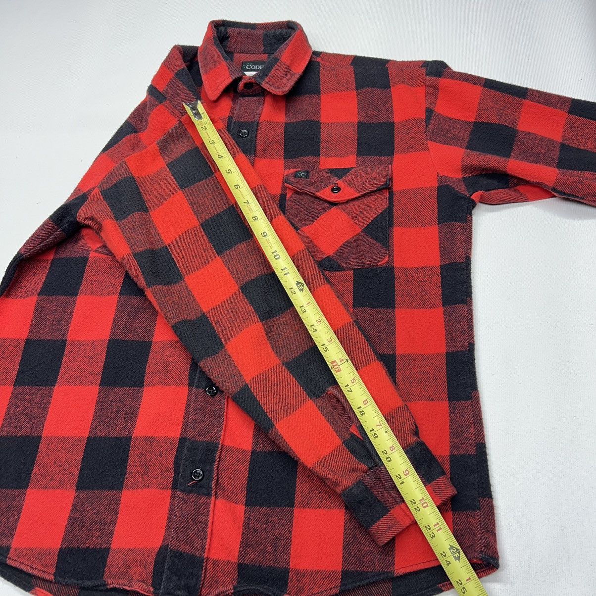 Vintage VTG Codet Flannel Shirt Red Plaid Buffalo Button Up Pocket Size US L / EU 52-54 / 3 - 15 Thumbnail