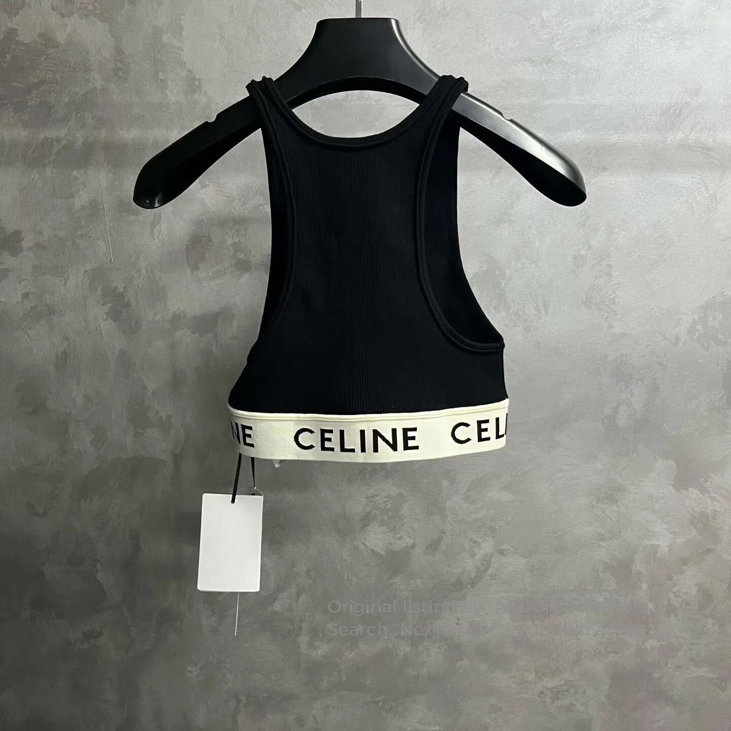 Celine CELINE Round-necked, I-shaped, solid-color logo knitted sp Size S / US 4 / IT 40 - 6 Thumbnail