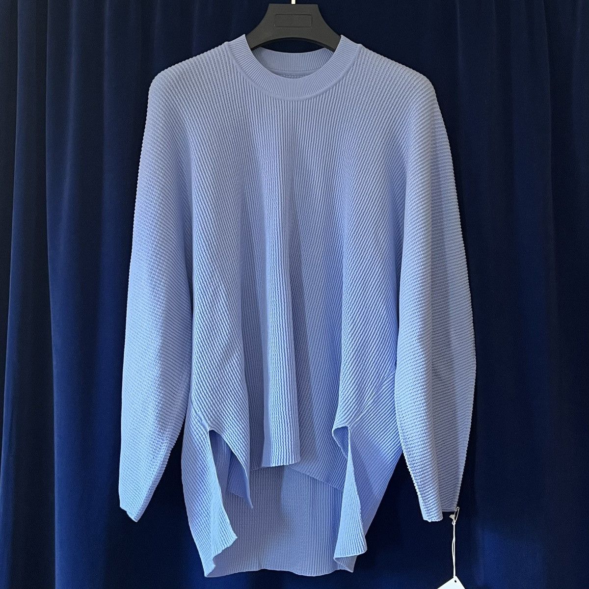 Homme Plisse Issey Miyake Homme Plissé Issey Miyake Baby Blue Sweater Size US S / EU 44-46 / 1 - 1 Thumbnail