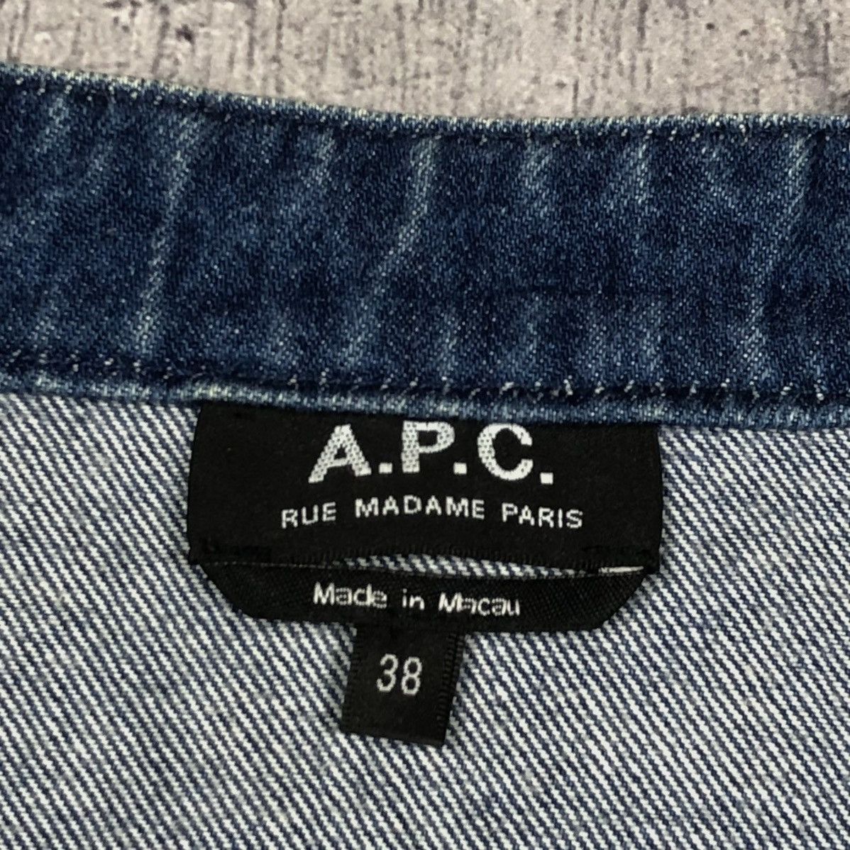 A.P.C. Vintage A.P.C. Paris France Designer Denim Jacket y2k crazy Size S / US 4 / IT 40 - 8 Thumbnail