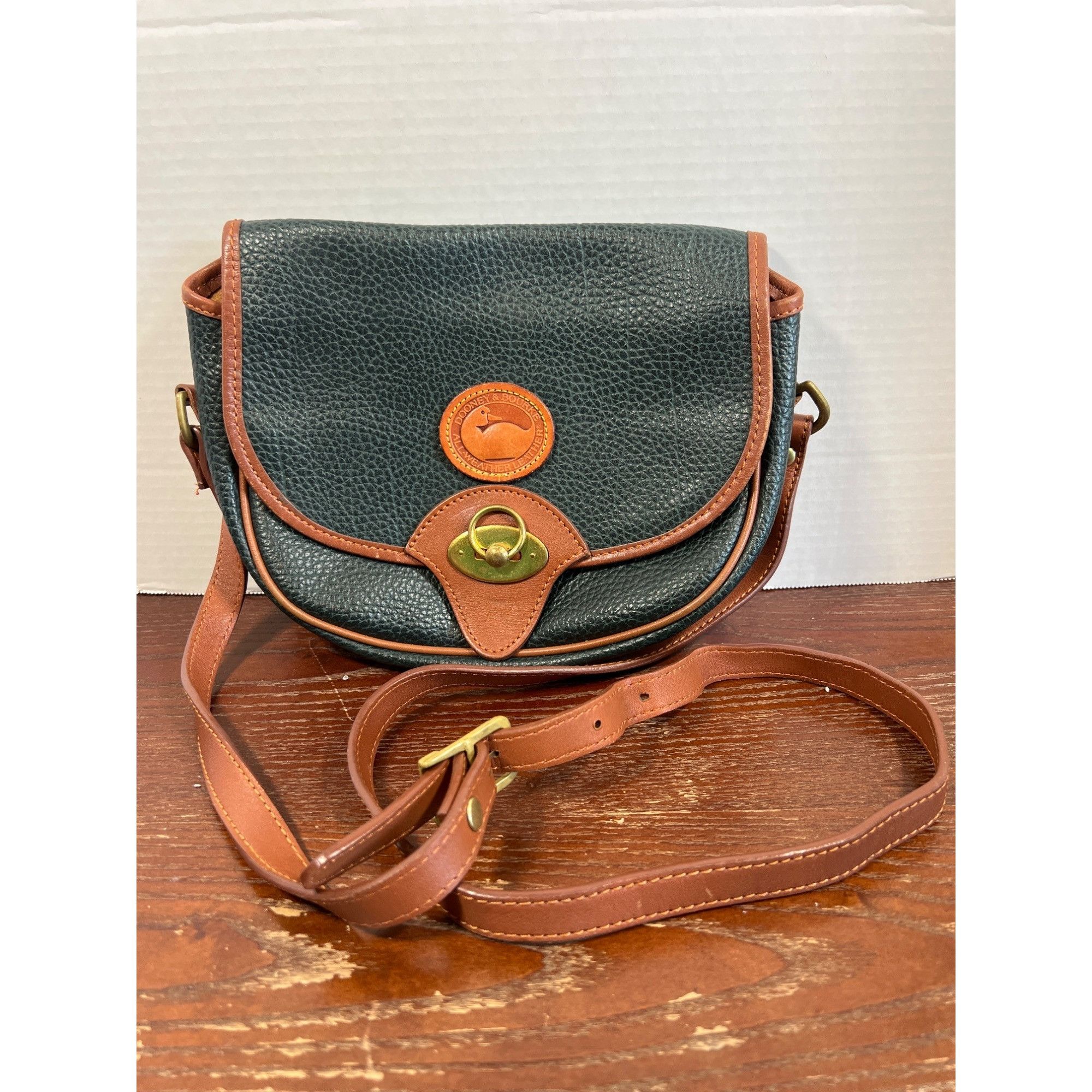 Dooney Bourke Dooney & Bourke All-Weather Leather Crossbody Bag With Adjus in Black, Women's