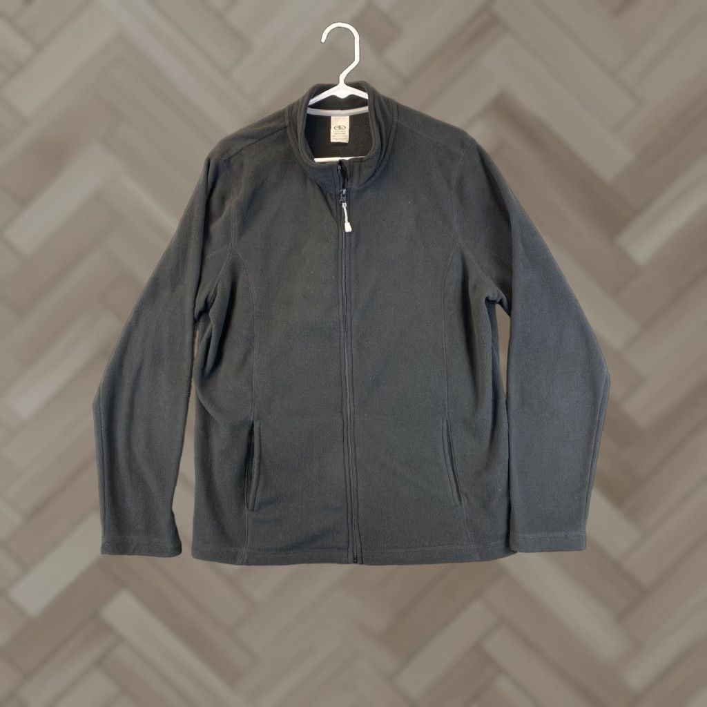 Athletic Works Athletic Works Zip Sweatshirt Women Comfort Blend Pockets Black XXL Full Zip Pullover Sweatshirt / 65-17 Size XL / US 12-14 / IT 48-50 - 1 Thumbnail