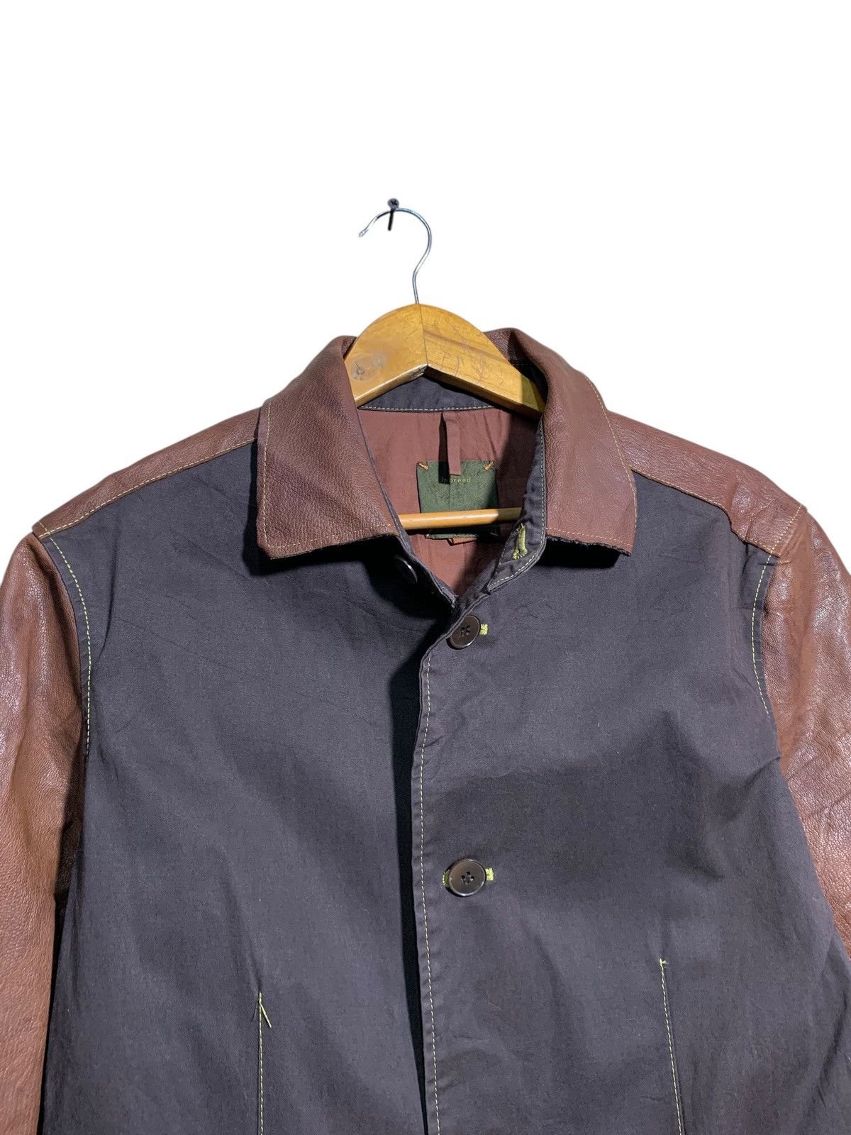 General Research 🔥INBREED JAPAN LEATHER/CANVAS JACKETS Size US L / EU 52-54 / 3 - 4 Thumbnail