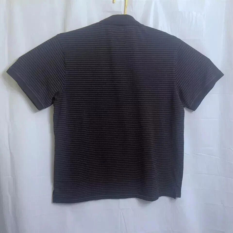 Akademiks Akademiks Polo Shirt Men's 5XL Black Grey Striped Size US XXL / EU 58 / 5 - 3 Thumbnail