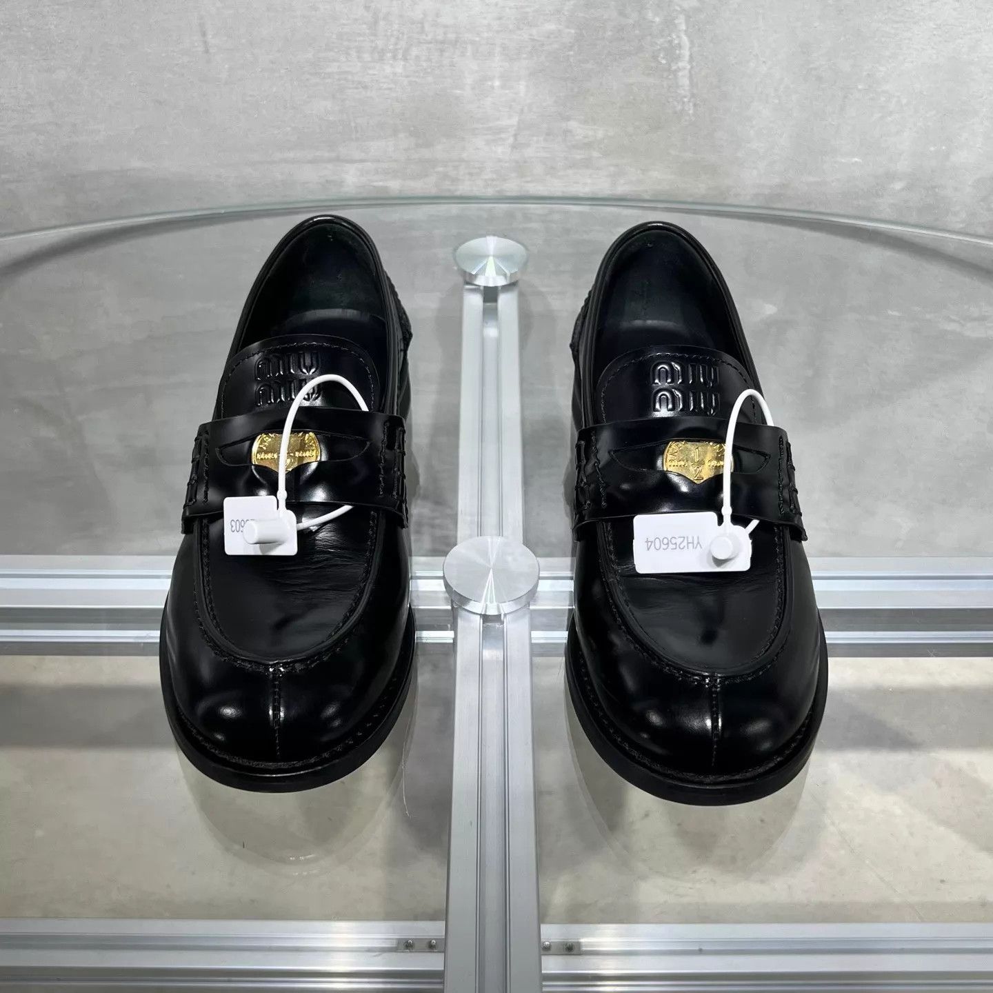 Miu Miu Miu Miu 25ss Black Coin Loafers 37 Size US 6.5 / IT 36.5 - 1 Thumbnail