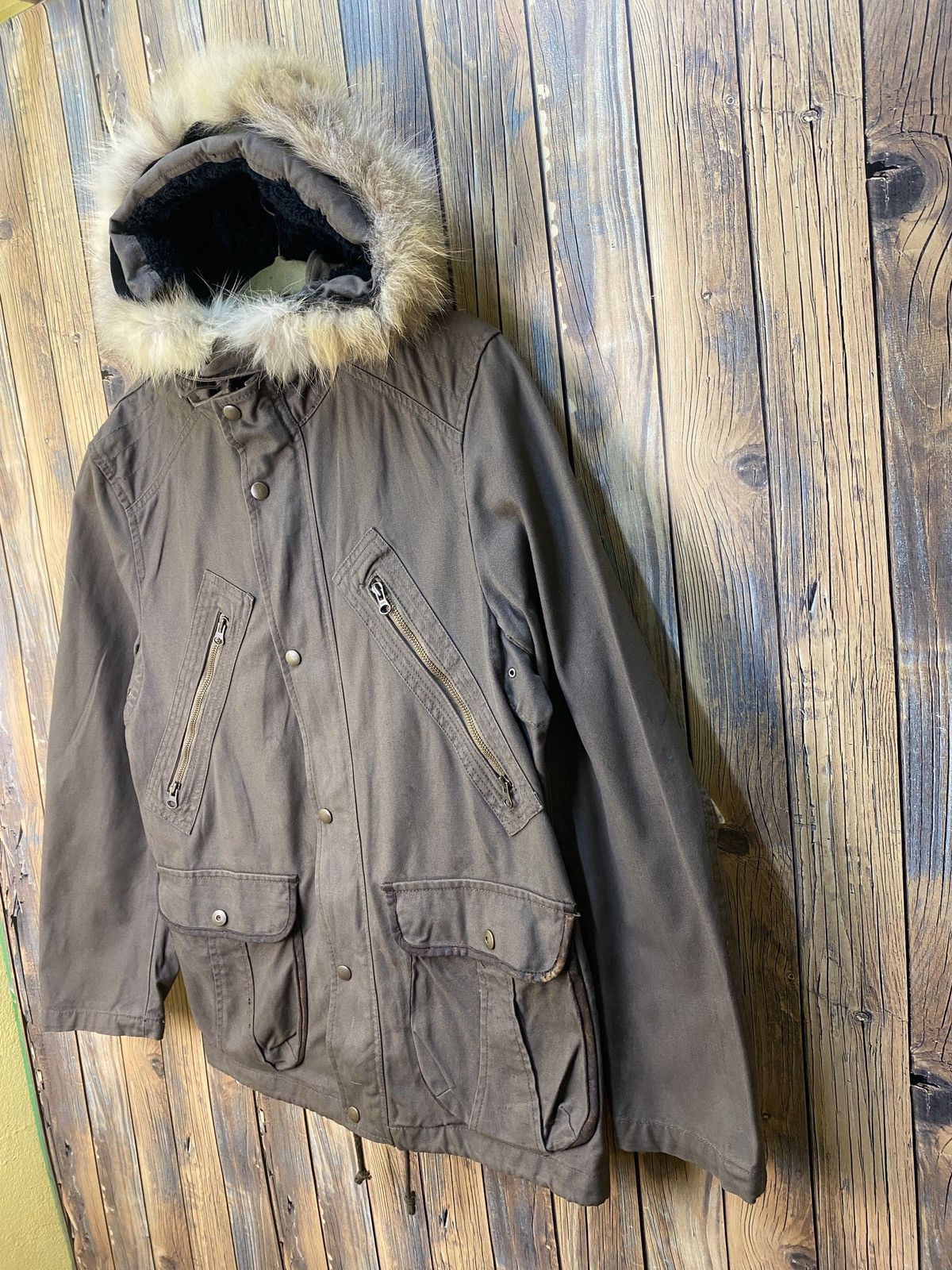 PPFM Vintage ppfm fur hoodie jacket Size US L / EU 52-54 / 3 - 3 Thumbnail