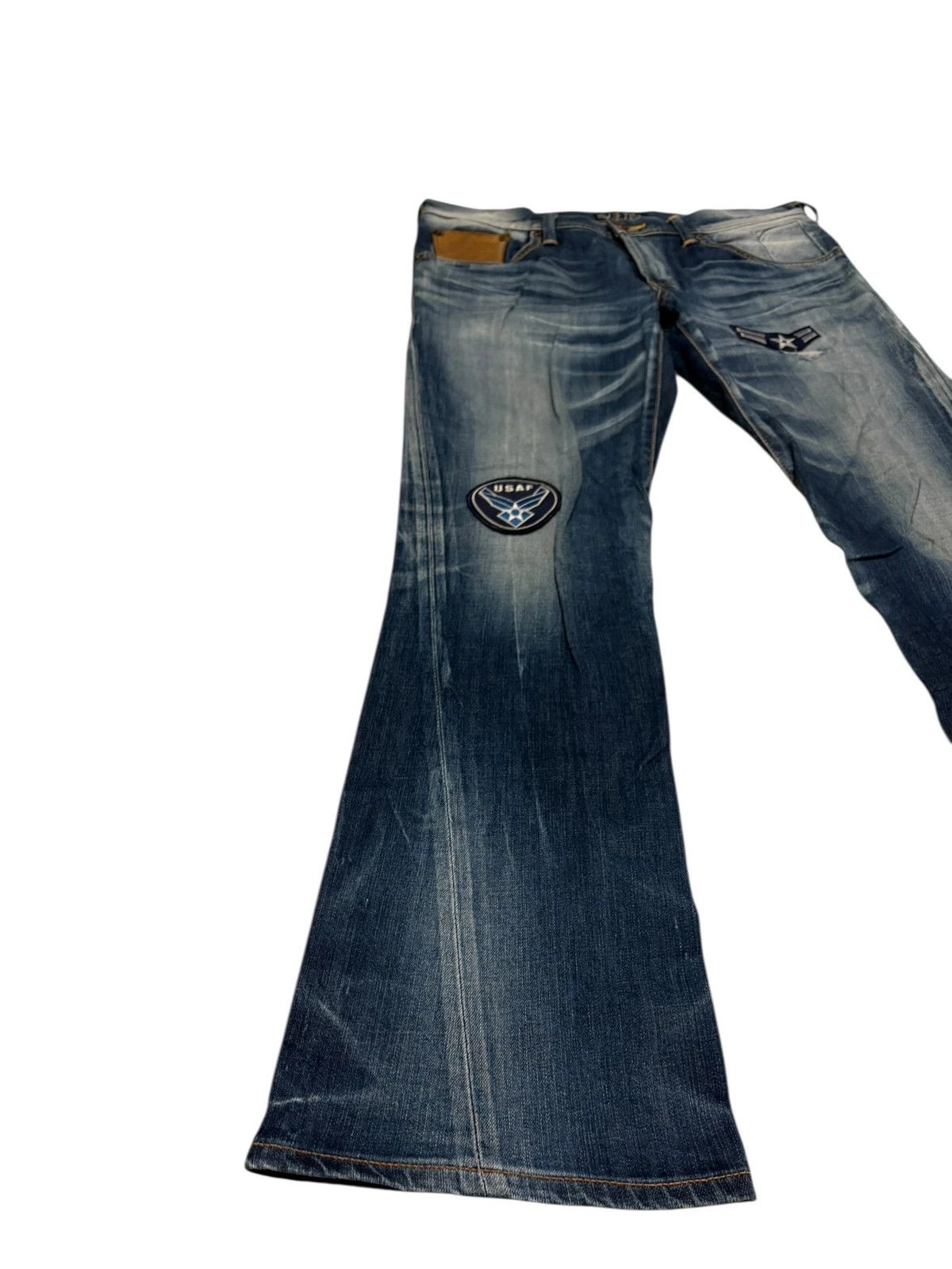 Edwin Edwin blue gradient bootcut denim jeans with patch detailing Size US 34 / EU 50 - 3 Thumbnail