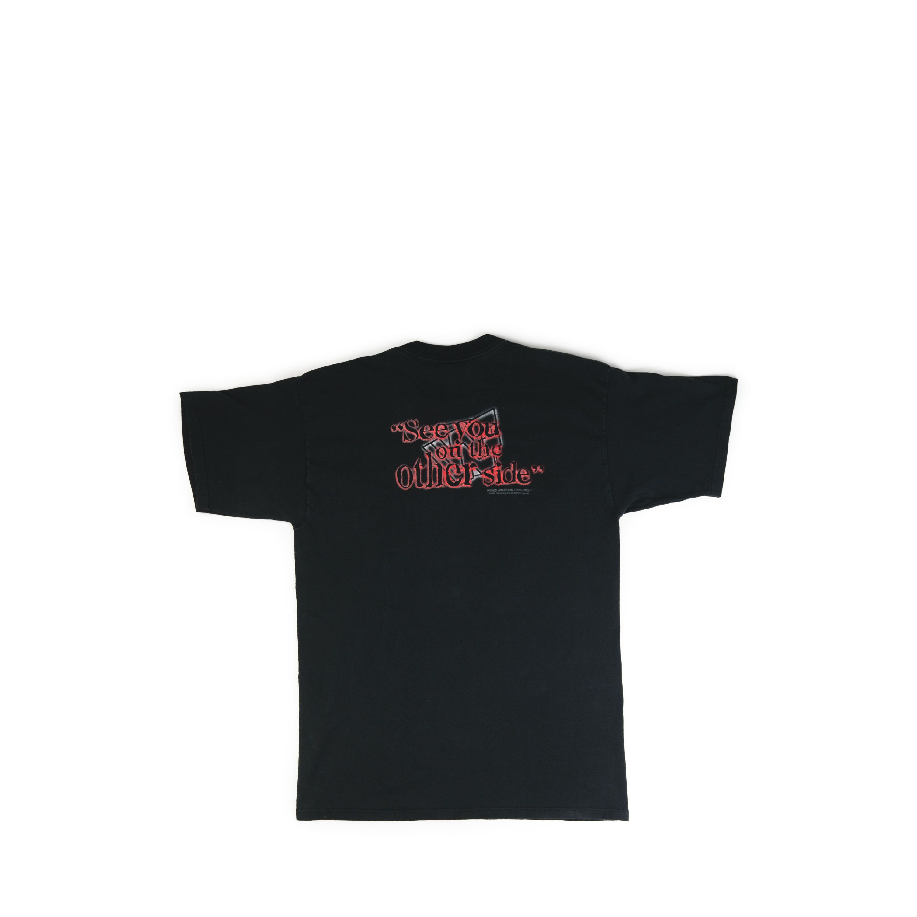 Vintage × WWE × WWF Vintage 1996 WWF The Undertaker On The Other Side Tee Shirt Size US L / EU 52-54 / 3 - 2 Thumbnail