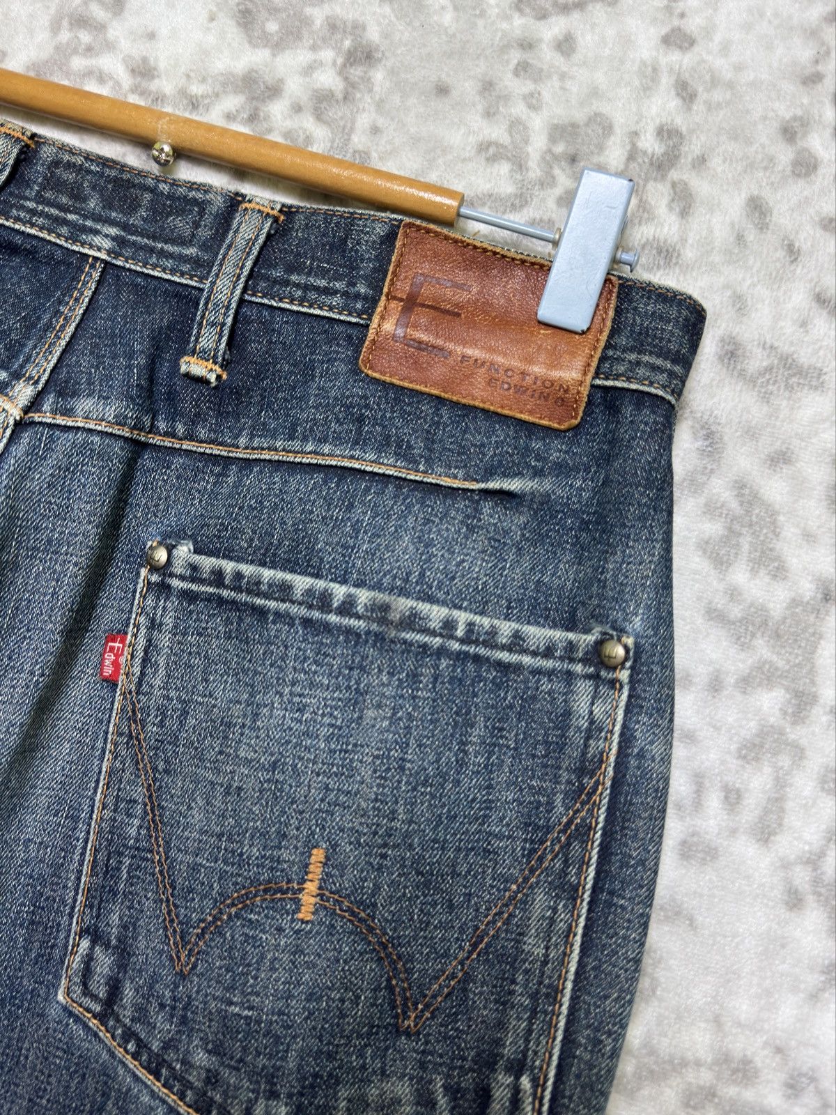 Edwin Vintage Edwin E-Function J-Cut Twisted Leg Jeans Size US 30 / EU 46 - 13 Thumbnail