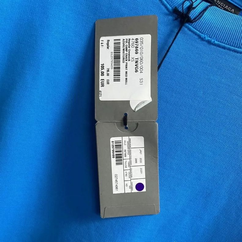 Balenciaga Balenciaga Sky-blue cola logo sweatshirt Size US XS / EU 42 / 0 - 8 Thumbnail