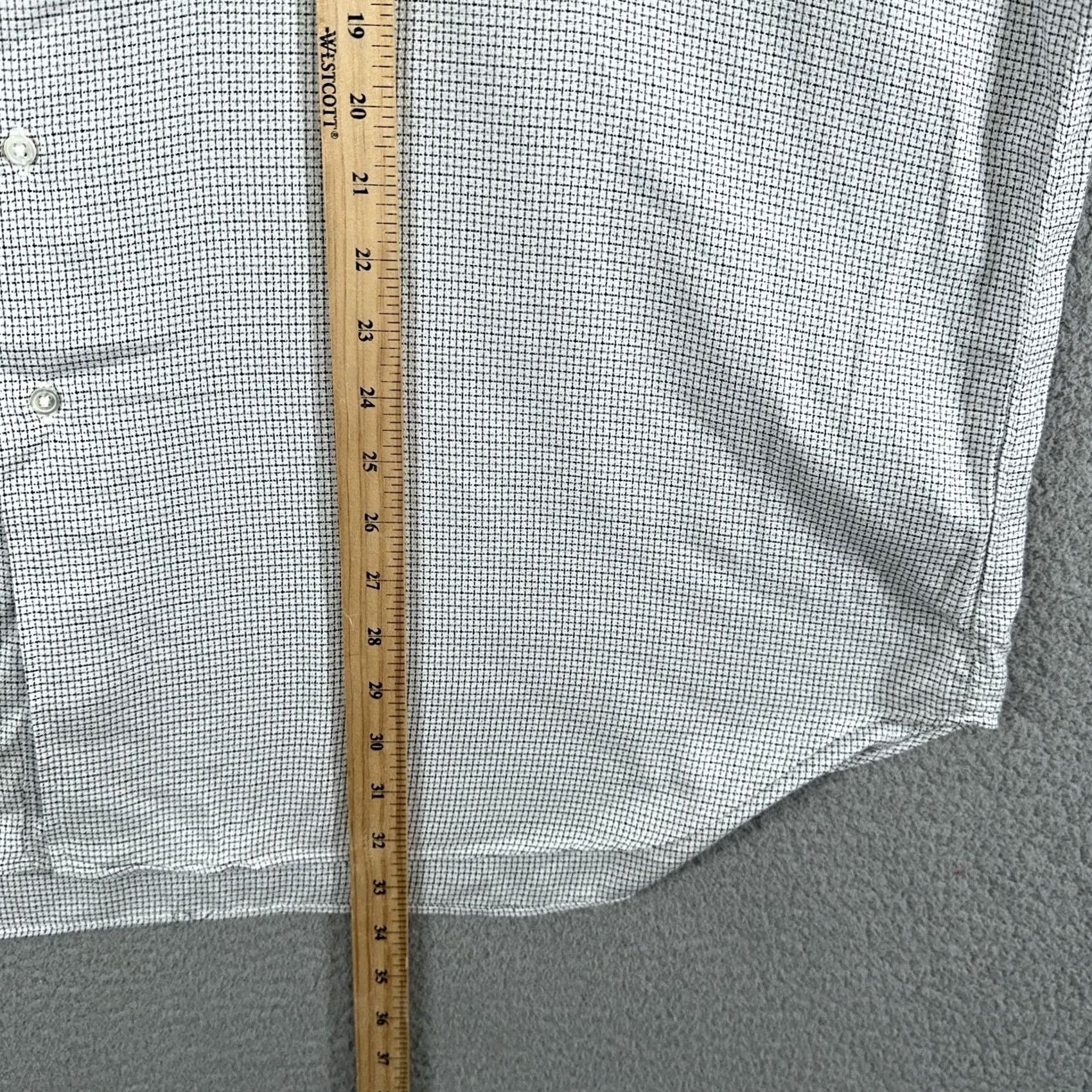 Vintage Vintage Gitman Bros Shirt Mens 18.5 34/35 White Grid 90s Boxy Fit Check Big Tall Size US XXL / EU 58 / 5 - 7 Thumbnail