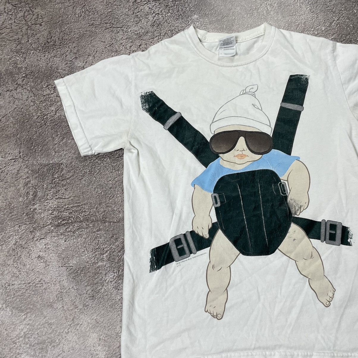 Vintage Vintage Y2K Graphic Tee Helmet Print Skate Streetwear Boxy M Size US M / EU 48-50 / 2 - 3 Thumbnail