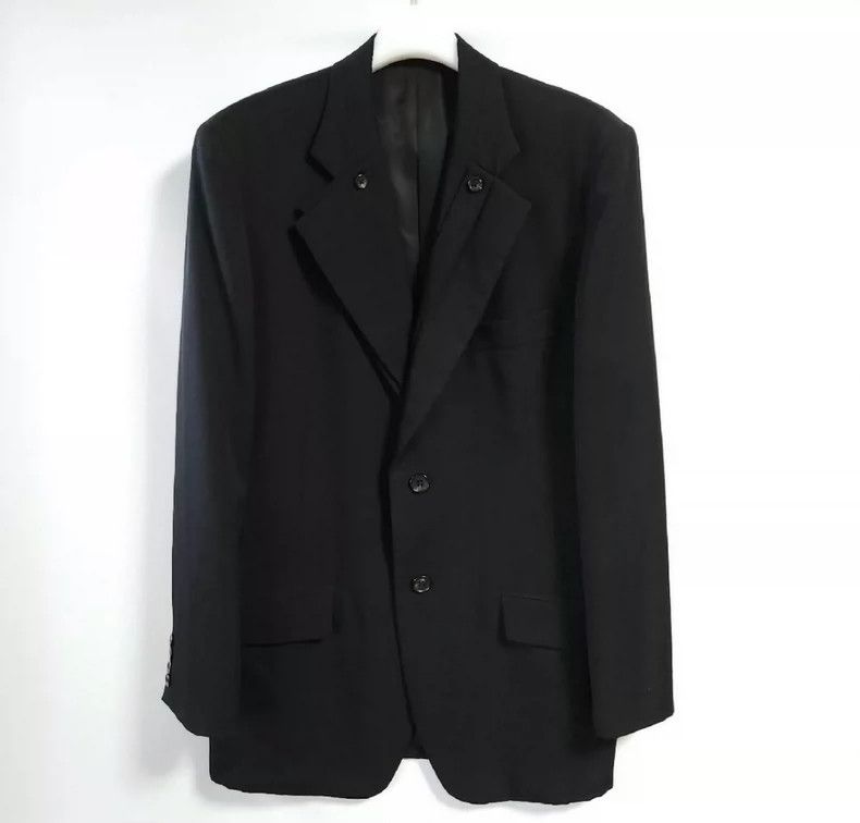 Yohji Yamamoto Yohji Yamamoto 2007 AW Show Double Collar Wool Jacket Size US M / EU 48-50 / 2 - 2 Thumbnail