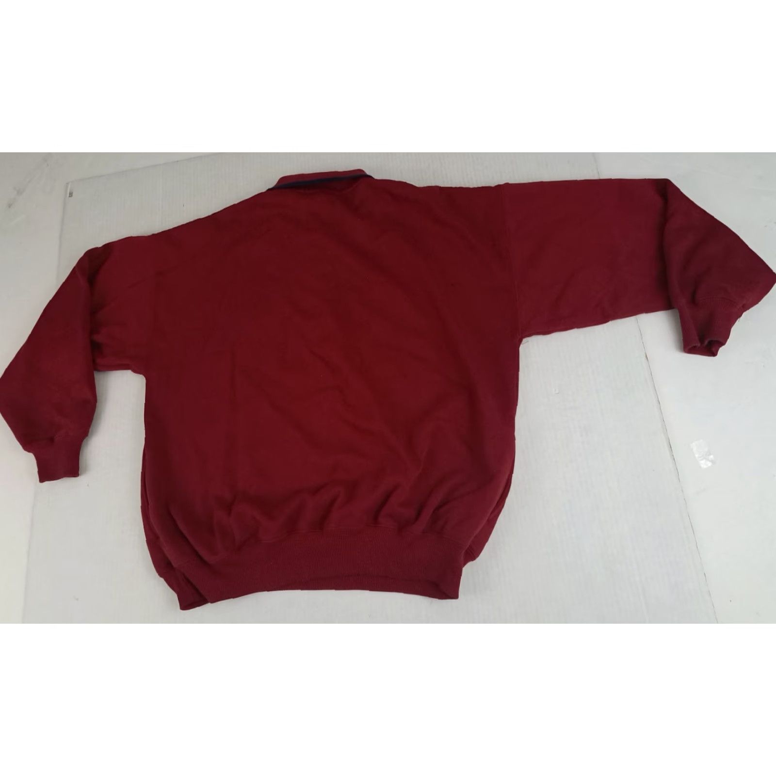 Vintage VINTAGE Claybrooke Golf Embroidered Sweater Shirt Medium Dark Red Men Pullover 1/4 Button Long Sleeve Knit Cotton Winter Fall Spring Regular Size US M / EU 48-50 / 2 - 6 Thumbnail
