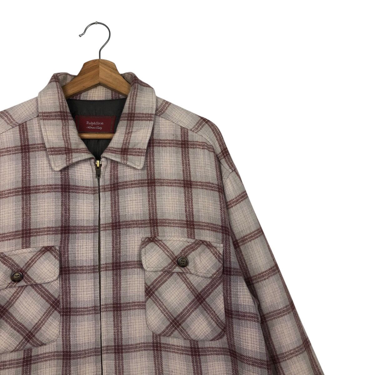 Flannel × Japanese Brand × Vintage Vintage Flannel Shirt Jacket Ralph Eton Tartan Design Check Size US M / EU 48-50 / 2 - 6 Thumbnail