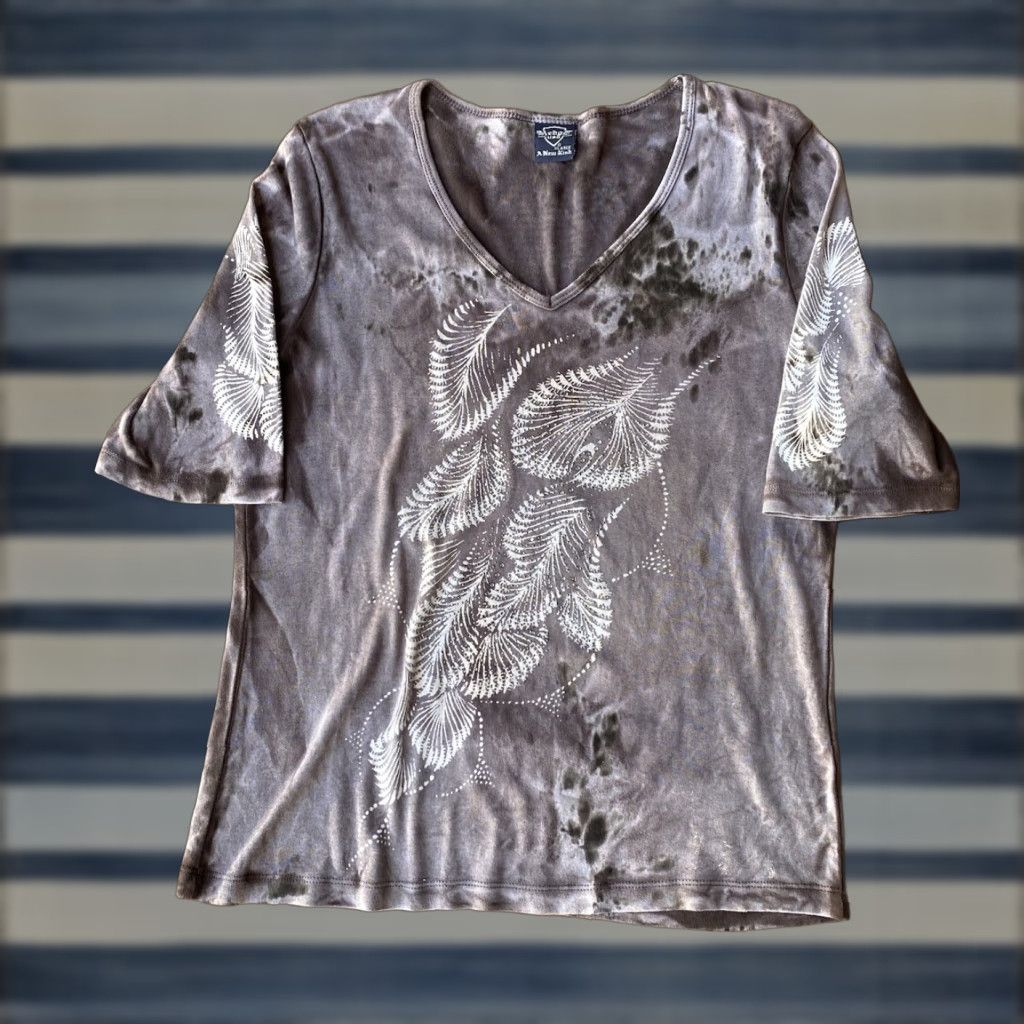 Vintage VINTAGE Sledge USA Rhinestone Top T-Shirt XL Tie Dye Grunge Shirt Women Size XL / US 12-14 / IT 48-50 - 1 Thumbnail