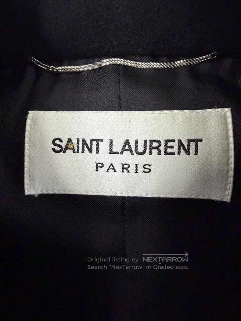 Saint Laurent Paris Saint Laurent Paris Black Double-breasted Broad Shoulders Size US S / EU 44-46 / 1 - 4 Thumbnail
