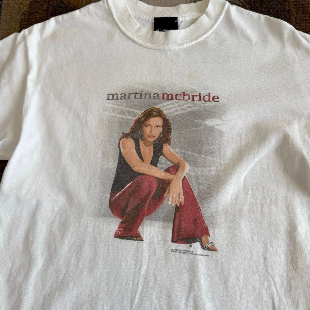 La Martina VINTAGE Martina McBride Music T-Shirt Giant White Short Sleeve M Men 2000s Y2K Country Band Shirt Size US M / EU 48-50 / 2 - 2 Thumbnail