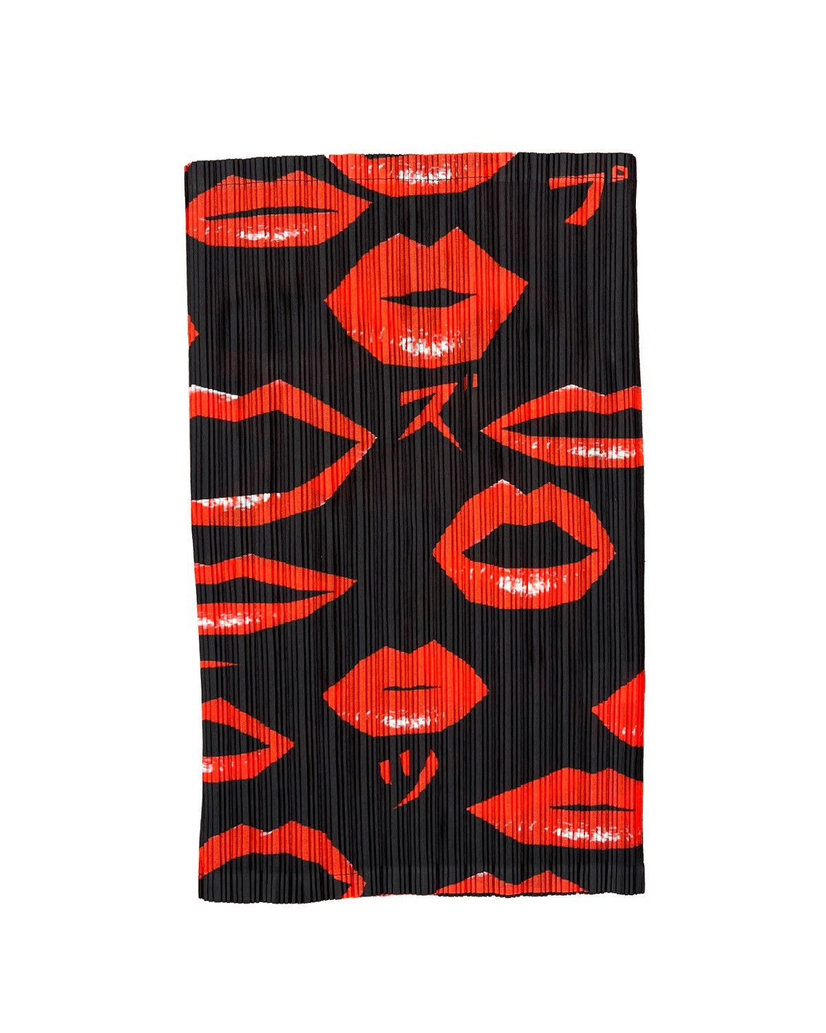 Pleats Please Issey Miyake Pleats Please Lip Print Neck Warmer Size ONE SIZE - 1 Thumbnail
