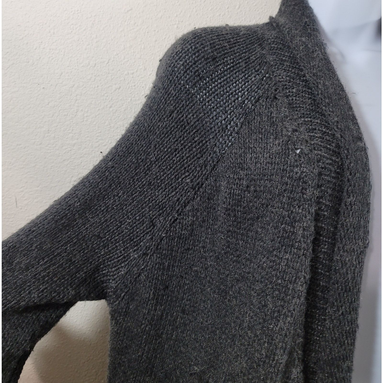 Other Matty M Charcoal Open Front Coatigan Sweater XL Lightweight Size XL / US 12-14 / IT 48-50 - 6 Thumbnail