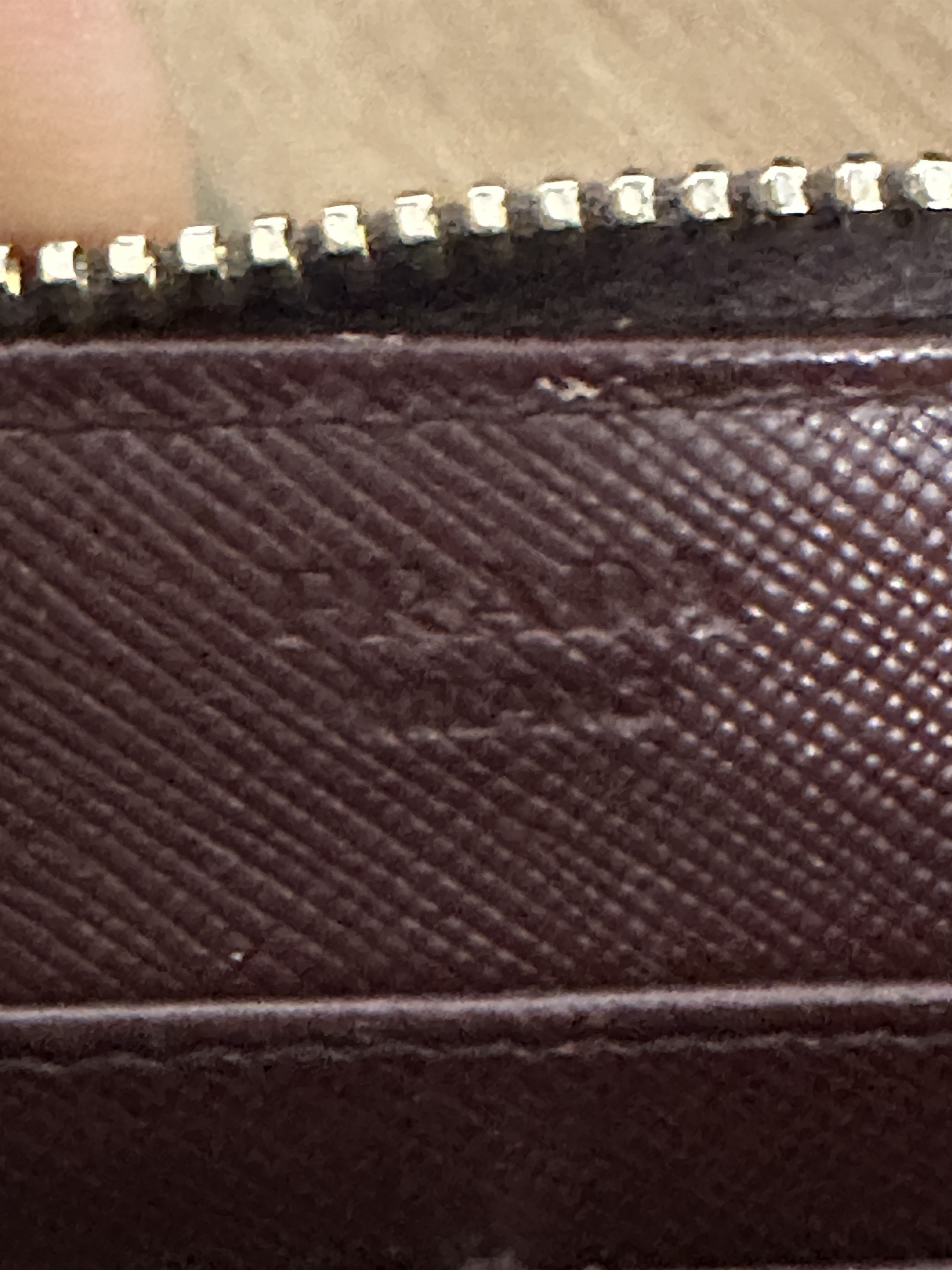 Prada Prada Saffiano Women' Metal Granato Leather zip Long Wallet Size ONE SIZE - 6 Thumbnail