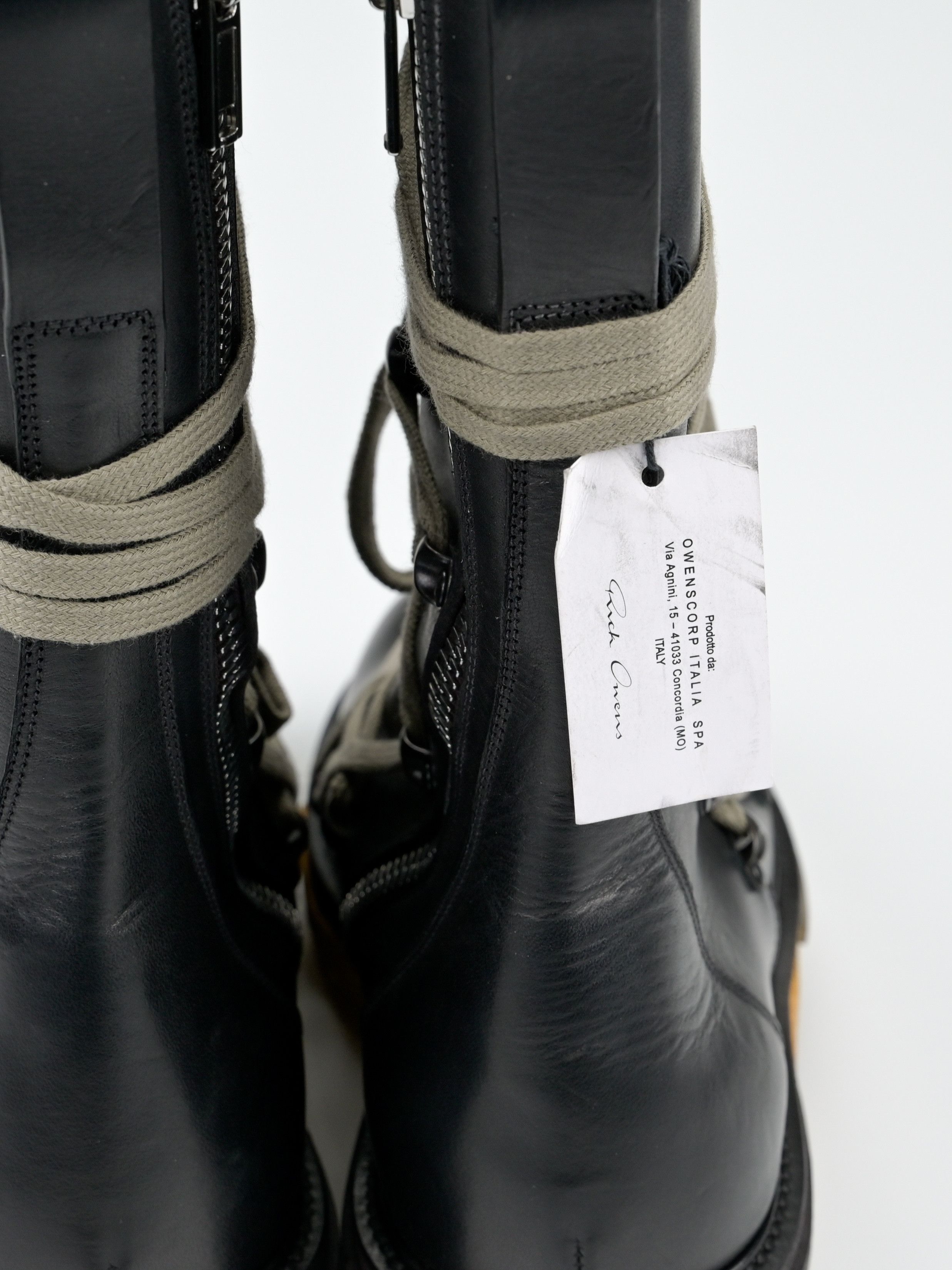 Rick Owens F/W 2017 Glitter Hexagram Creeper Boots Lego Sole Size US 10.5 / EU 43-44 - 16 Thumbnail