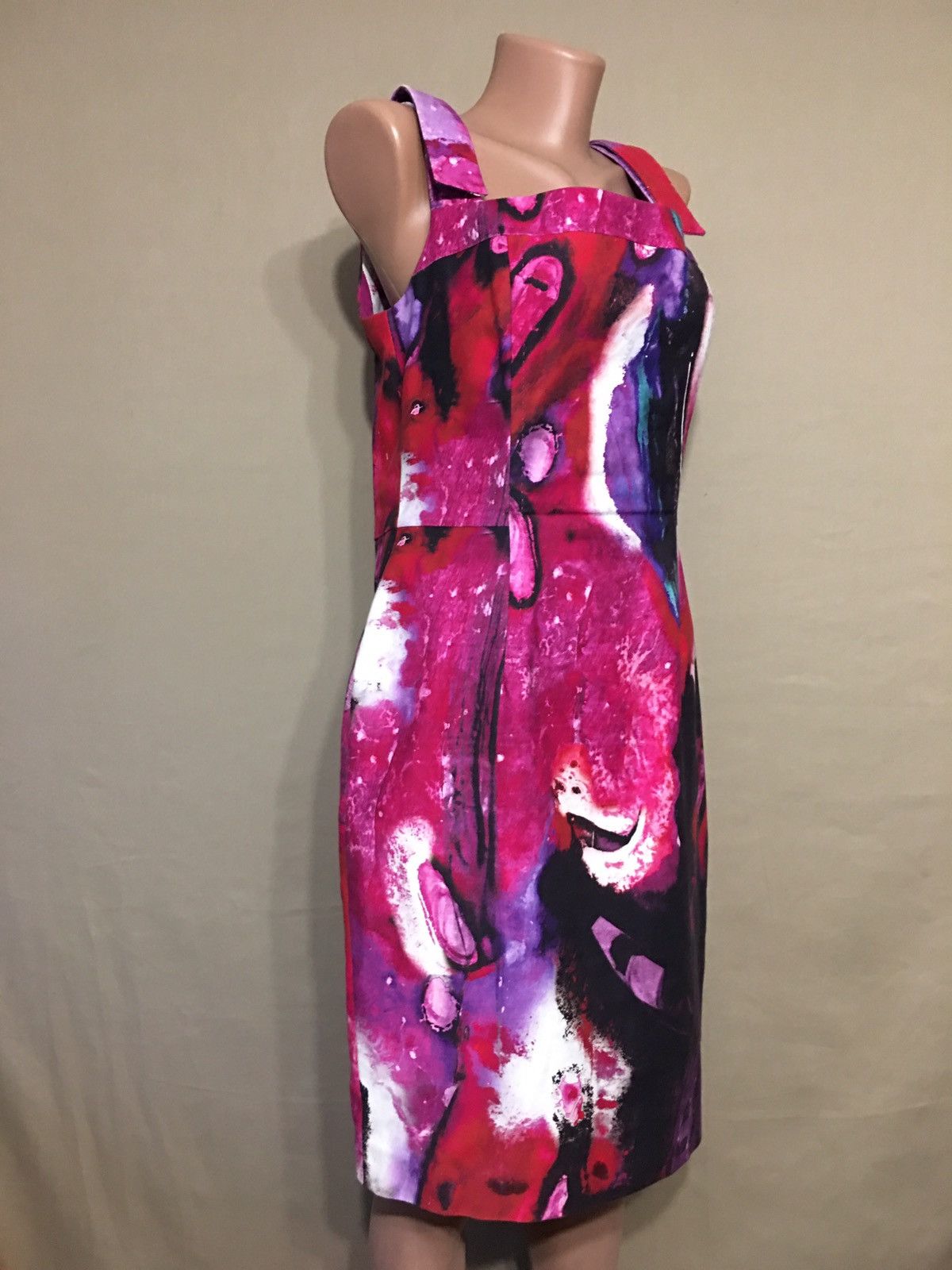 Escada ESCADA Delphi Fantasy Cotton Dress Size EU 38 Size S / US 4 / IT 40 - 7 Thumbnail