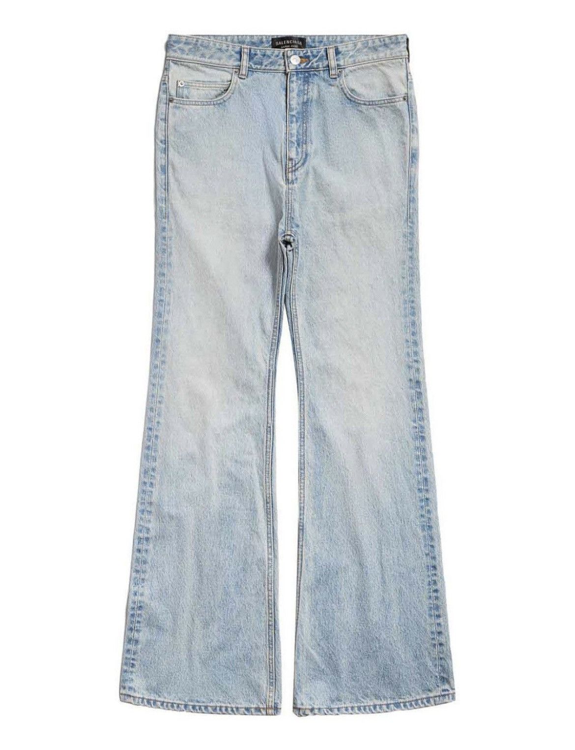 Balenciaga o1srvl11e0925 Flared Pants in Blue Size US 29 - 1 Thumbnail