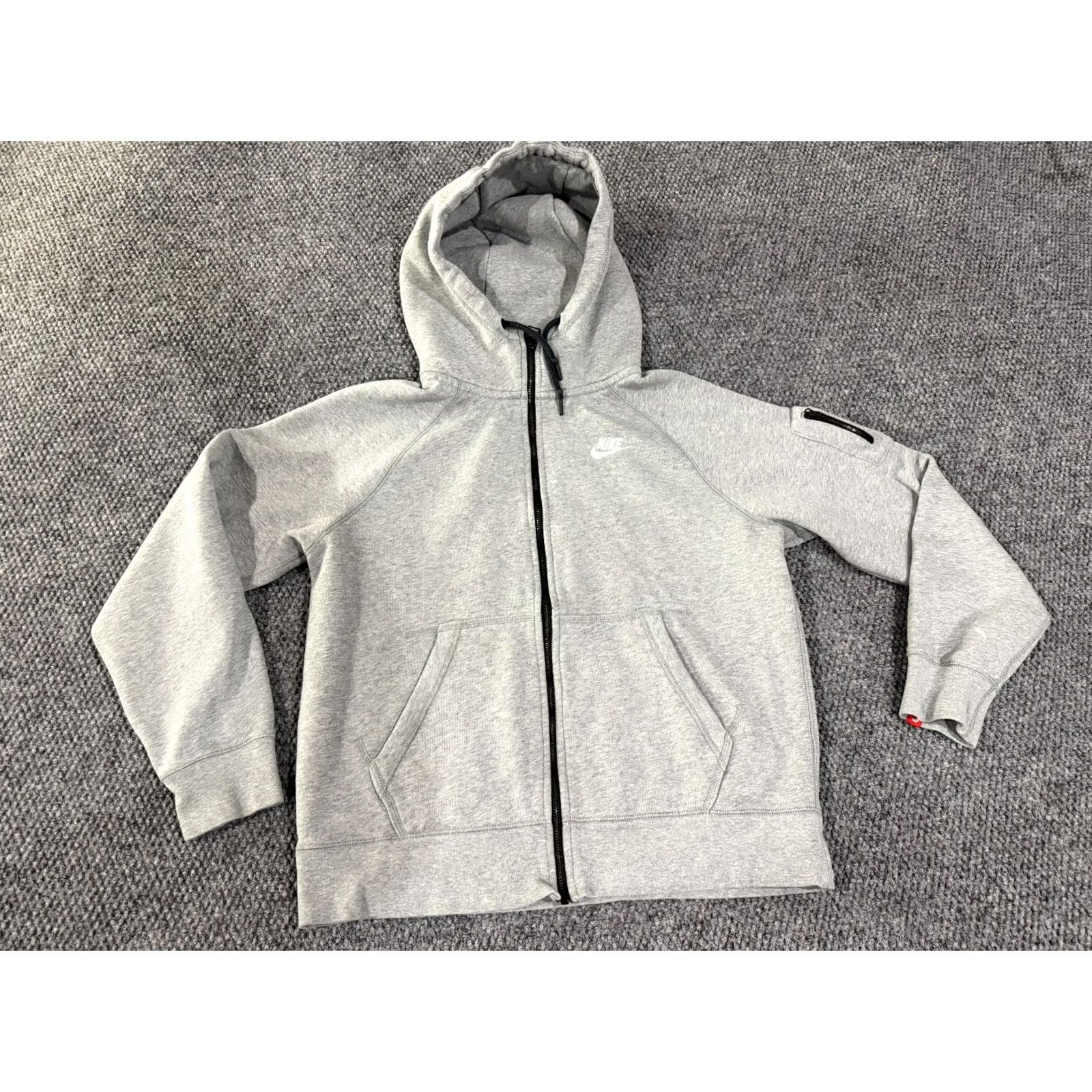 Nike Nike Dri-FIT Hoodie Women M Gray Full Zip Running Slim Size M / US 6-8 / IT 42-44 - 2 Thumbnail