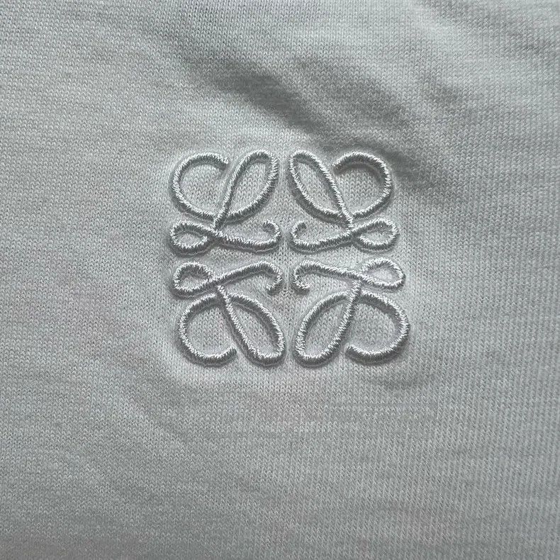 Loewe Loewe White Geometric Back Logo Embroidered Short Sleeve Size S / US 4 / IT 40 - 3 Thumbnail