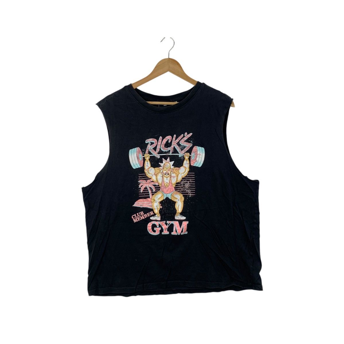 H&M CARTOON NETWORK x H&M Rick & Morty Gym Tee Shirt Top Size XL / US 12-14 / IT 48-50 - 1 Thumbnail