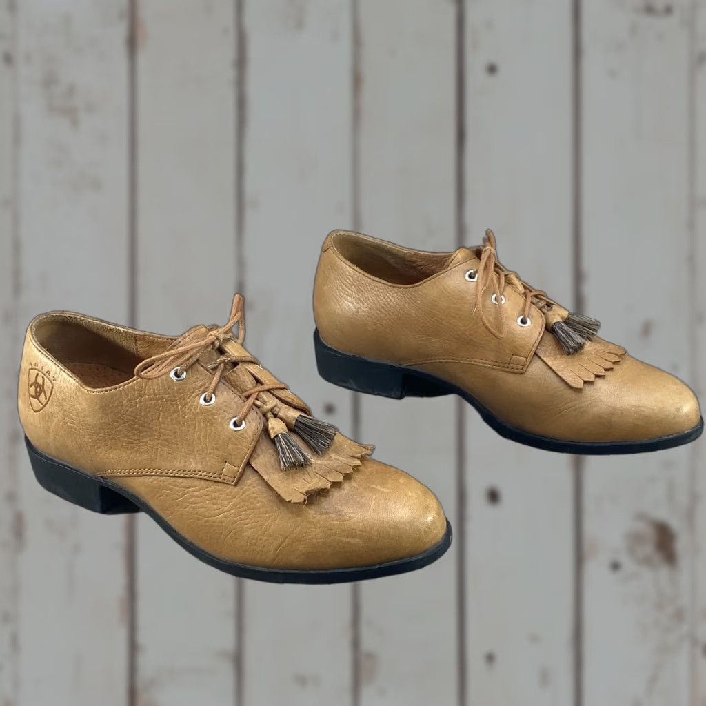 Ariat Ariat Jamie Lace Up Kilties Tassel Brown Leather Dress Shoes Oxfords Western 8 Mens Women’s Size M / US 6-8 / IT 42-44 - 1 Thumbnail