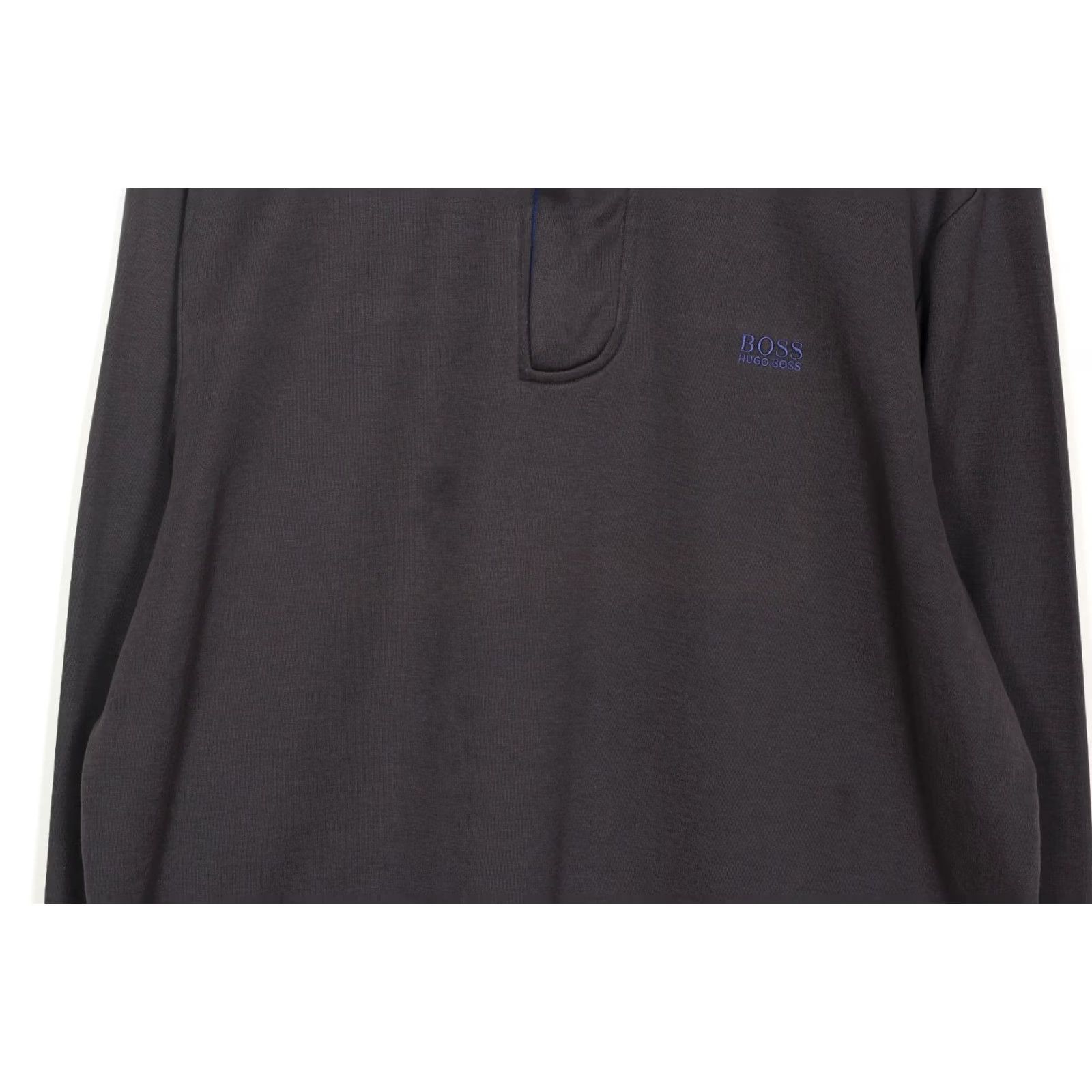 Hugo Boss HUGO BOSS Sweatshirt Men XXXL Grey VR3825 Logo 1/4 Zip Neck Size US XXL / EU 58 / 5 - 8 Thumbnail