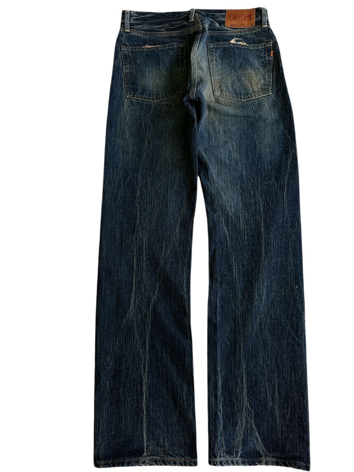 Japanese Brand Vintage Edwin 505ZX Selvedge Denim 💥🎌 Size US 31 - 2 Thumbnail