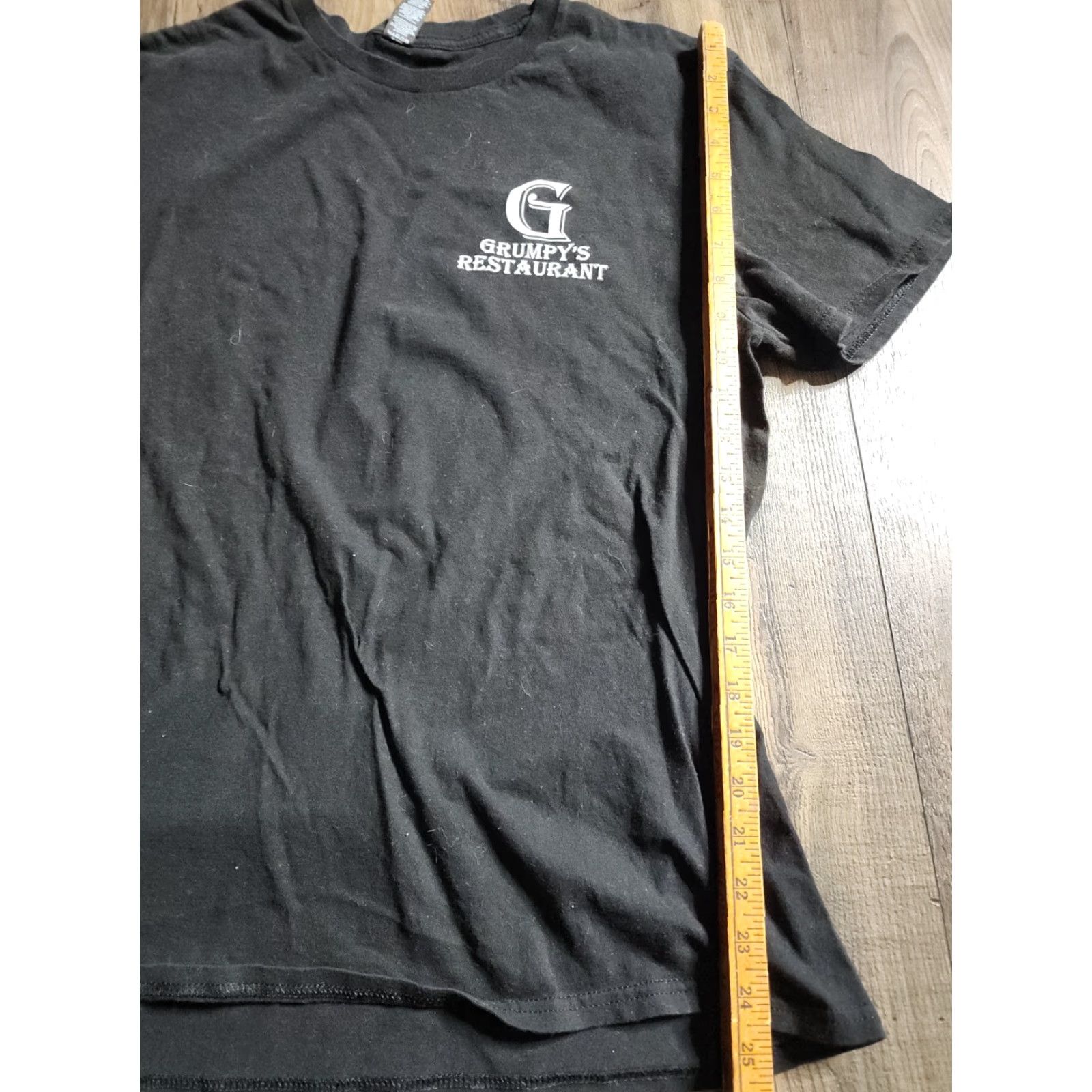 Vintage Mens L GRUMPY’S Restaurant Home Of The Bad Mood Dude Funny T Shirt Double Sided Shirt Unisex Adults L Black 100% Cotton Graphic Tee Size US L / EU 52-54 / 3 - 2 Thumbnail