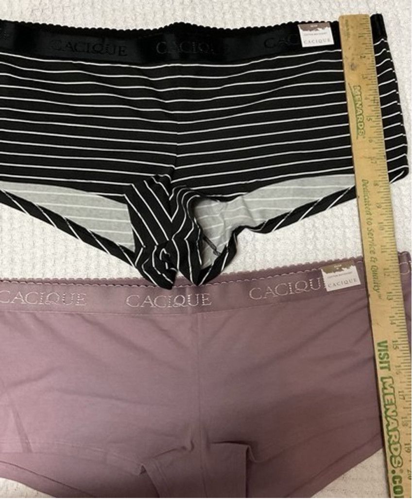 Other NWT Cacique Boyshorts Panty Black/Brown Lot of 2 Size 22/24 Size ONE SIZE - 5 Thumbnail